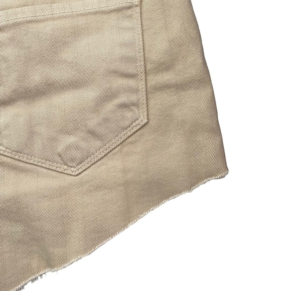 L'Agence Audrey Cut Off Cutoff Shorts Tan Beige Brown Denim Jean Shorts 25 - Picture 13 of 16